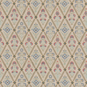 G P & J Baker Fabric Perrycroft Red/Green