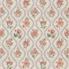 G P & J Baker Fabric Burford Embroidery Blue/Red BF11025.1.0