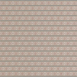 G P & J Baker Fabric Burford Stripe Coral/Aqua BF11034.3.0