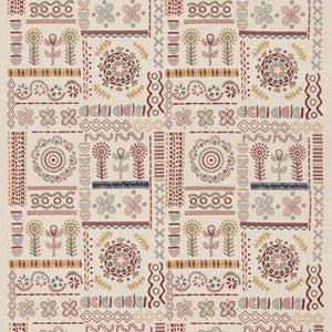 G P & J Baker Fabric Spin Off Red/Green BF11055.3.0