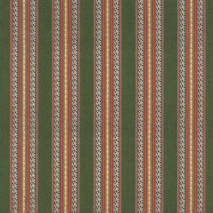 G P & J Baker Fabric Worlds Apart Green/Coral BF11059.4.0