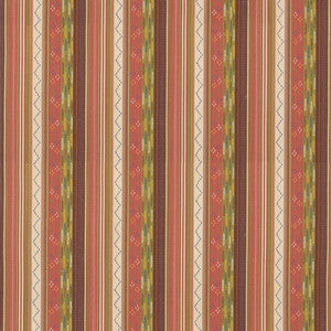 G P & J Baker Fabric Runaway Coral/Green BF11060.3.0