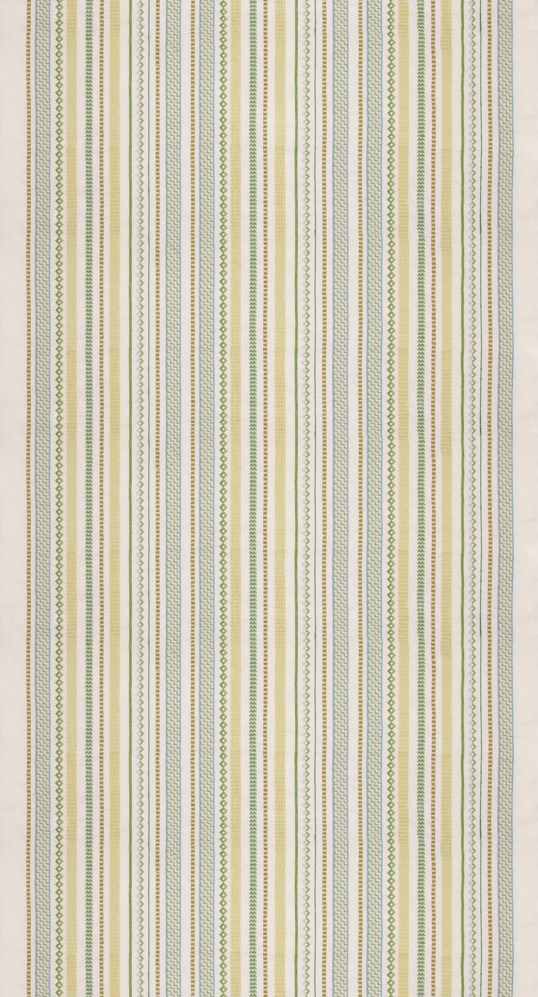 G P & J Baker Fabric Tudor Stripe - Green