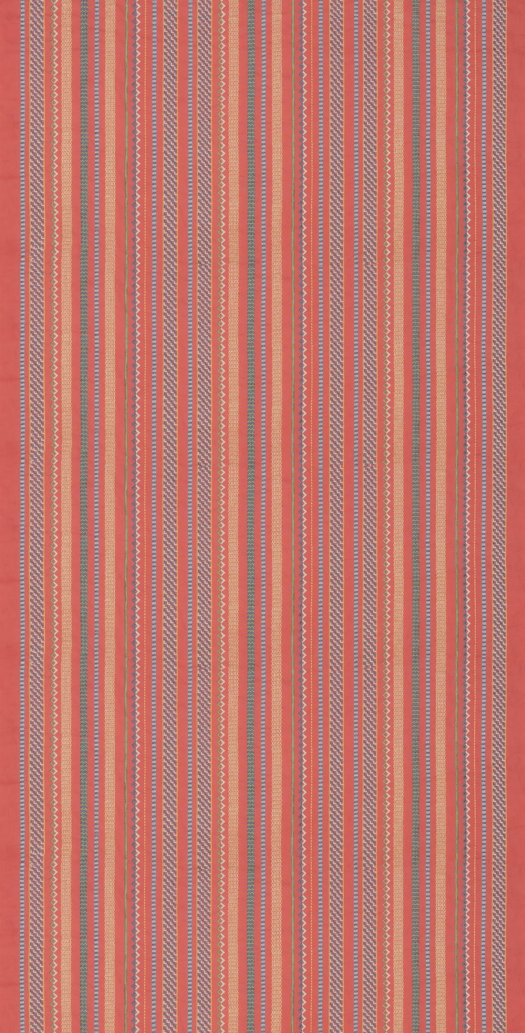 G P & J Baker Fabric Tudor Stripe - Red