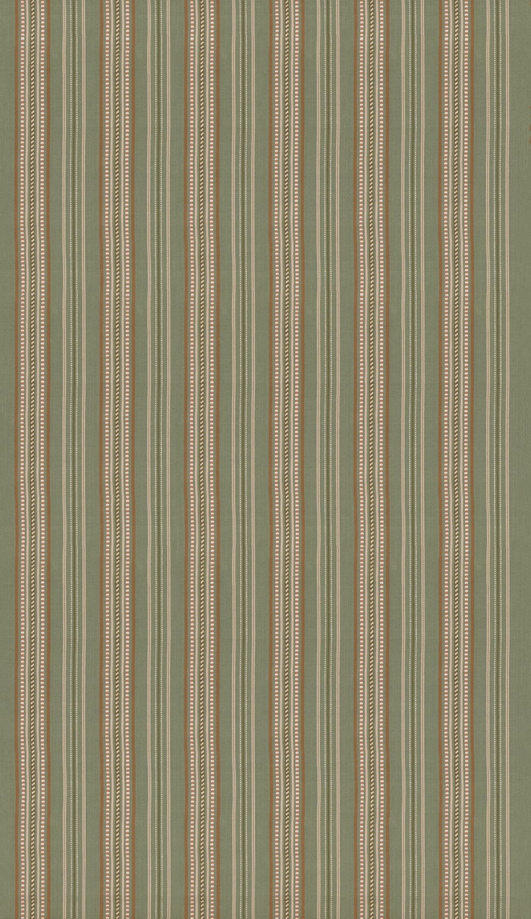 G P & J Baker Fabric Rufus Stripe - Leaf