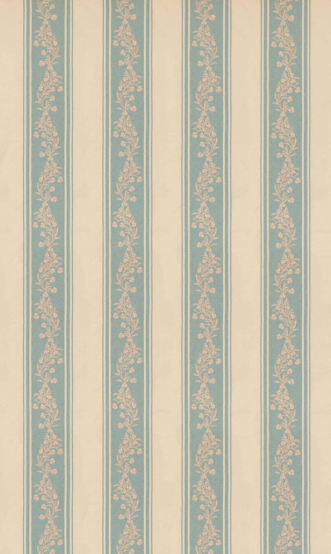 G P & J Baker Fabric Aldbury Stripe - Blue