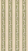 G P & J Baker Fabric Aldbury Stripe - Green