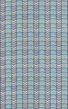 G P & J Baker Fabric Henley - Blue