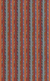 G P & J Baker Fabric Tip Toe - Indigo/Chocolate