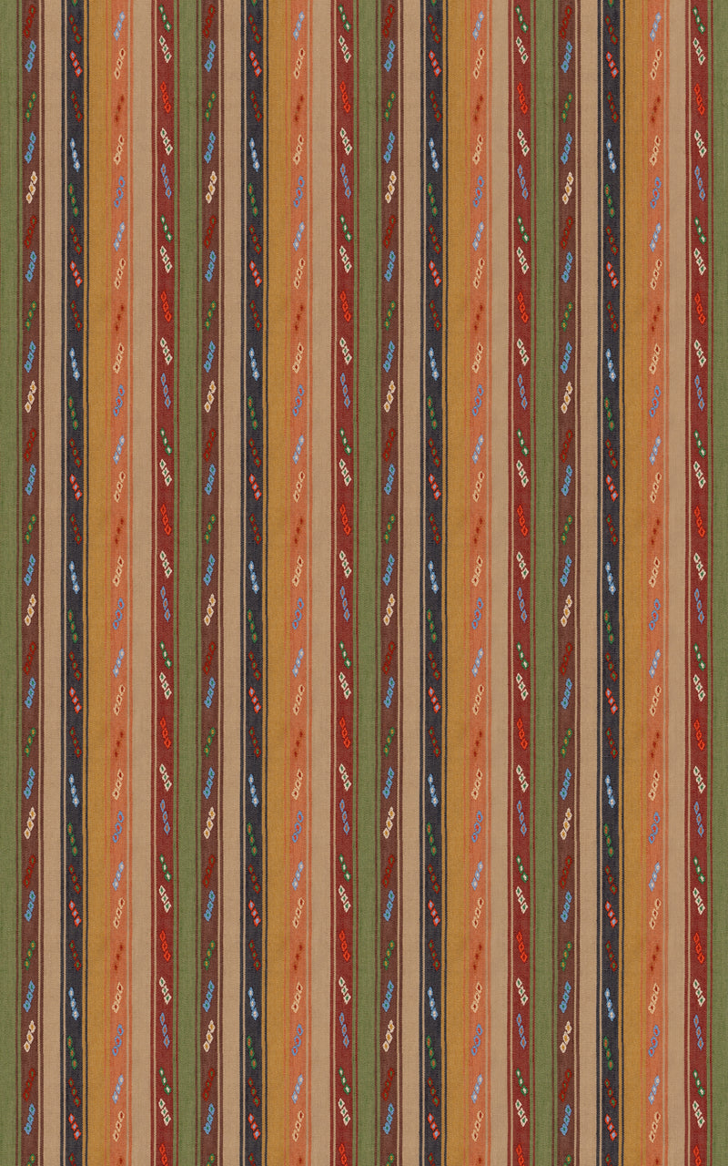 G P & J Baker Fabric Tip Toe - Earth/Indigo