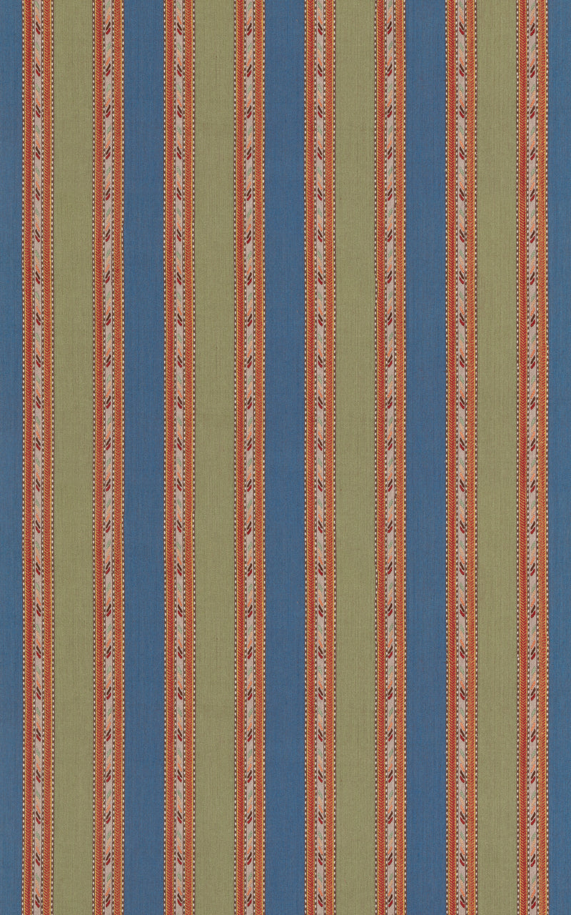 G P & J Baker Fabric Zephyr - Blue/Green