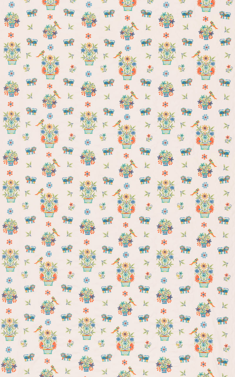 G P & J Baker Fabric Roar Stitch - Jewel
