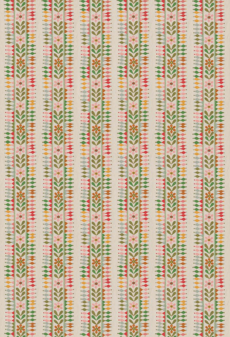 G P & J Baker Fabric Flower Pot - Green