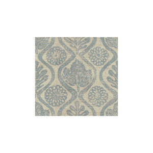 Lee Jofa Fabric Oakleaves Blue/Oatmeal