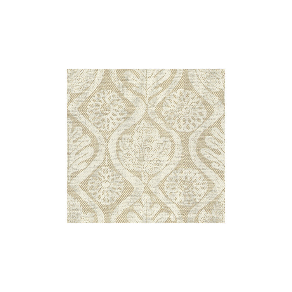 Oakleaves White/Oat by Lee Jofa Designer Fabric BLITHFIELD LINEN - 100% United Kingdom - Horizontal: 33 and Vertical: 33 51 - Swanky Fabrics -