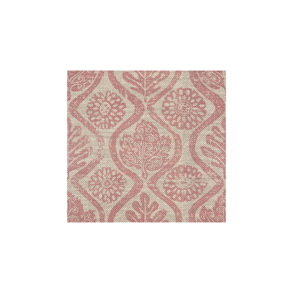 Oakleaves Pink/Oatmeal by Lee Jofa Designer Fabric BLITHFIELD LINEN - 100% United Kingdom Horizontal: 33 and Vertical: 33 51 - Swanky Fabrics -