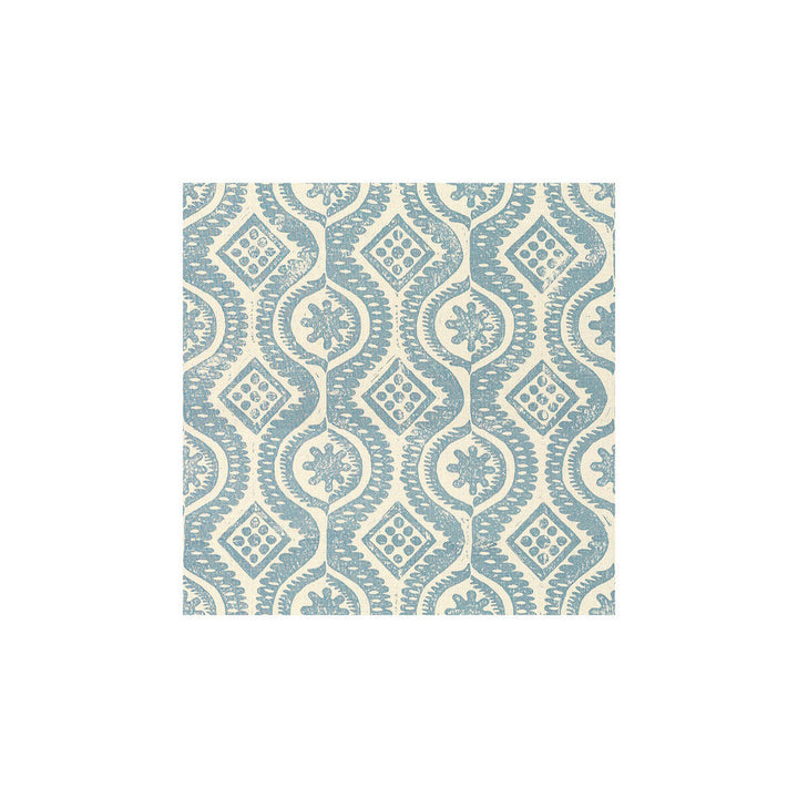 Damask Blue by Lee Jofa Designer Fabric BLITHFIELD LINEN - 100% United Kingdom Horizontal: 23 and Vertical: 22 53.5 - Swanky Fabrics -