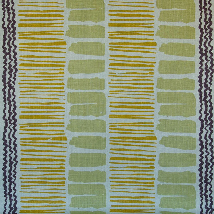 Saltaire Lime/Gold/Plum by Lee Jofa Designer Fabric BLITHFIELD LINEN - 100% United Kingdom - Horizontal: 26 and Vertical: 25.22 52.79 - Swanky Fabrics -