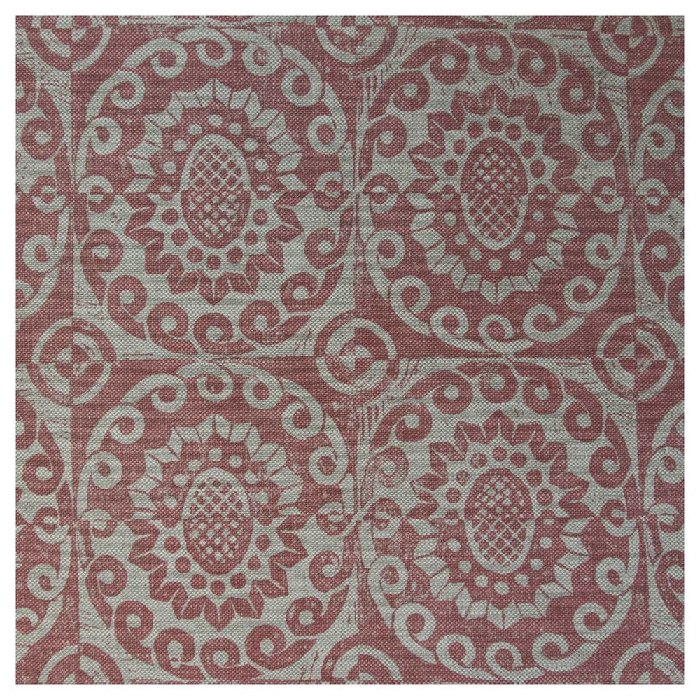 Pineapple On Oatmeal Pink by Lee Jofa Designer Fabric BLITHFIELD LINEN - 100% United Kingdom - Horizontal: 17.73 and Vertical: 31 53 - Swanky Fabrics -