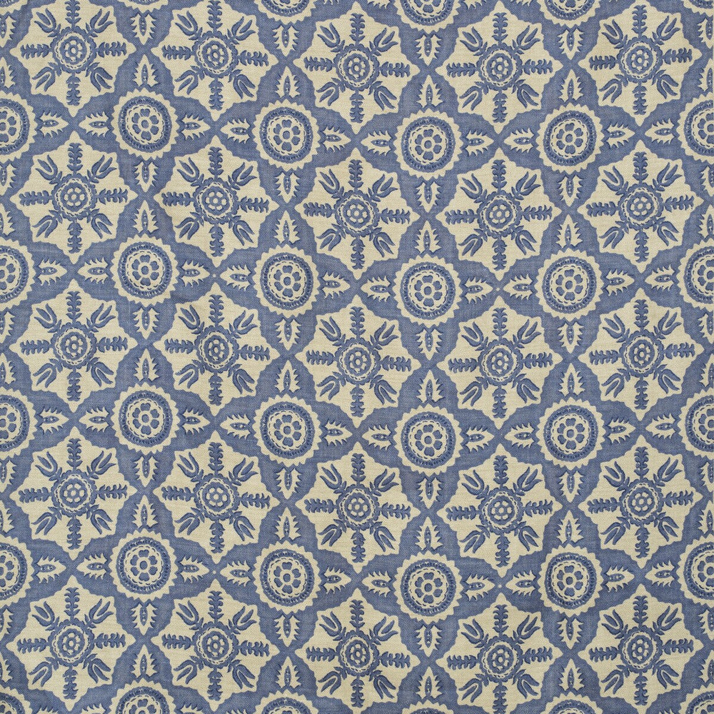 Rossmore Indigo Indigo by Lee Jofa Designer Fabric BLITHFIELD LINEN - 100% United Kingdom - Horizontal: 10.5 and Vertical: 11 52.75 - Swanky Fabrics -