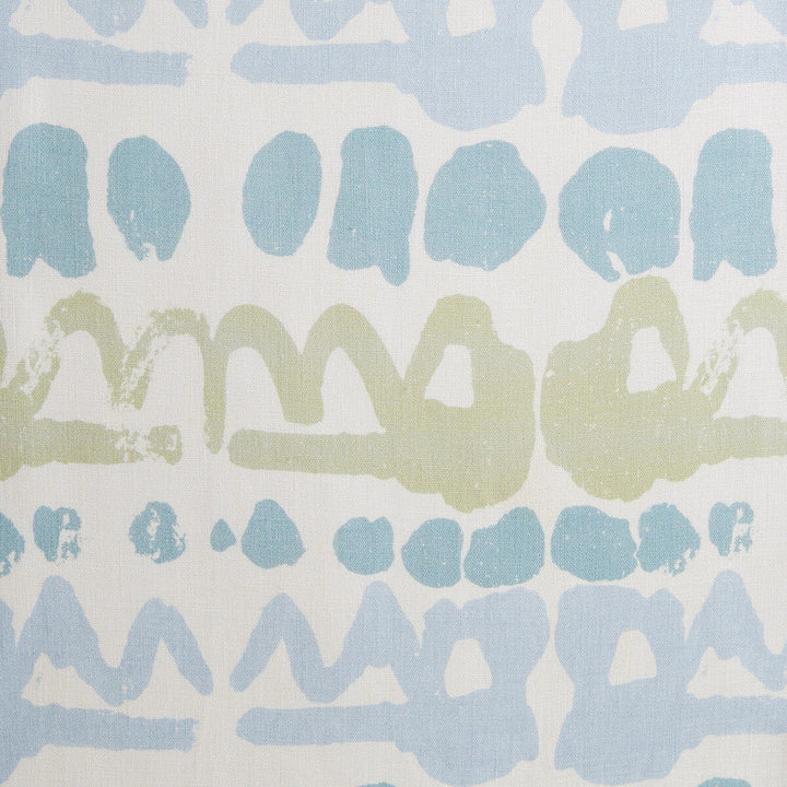 Altamira Lime/Blue by Lee Jofa Designer Fabric BLITHFIELD LINEN - 100% United Kingdom Horizontal: 13 and Vertical: 11.8 52.75 - Swanky Fabrics -