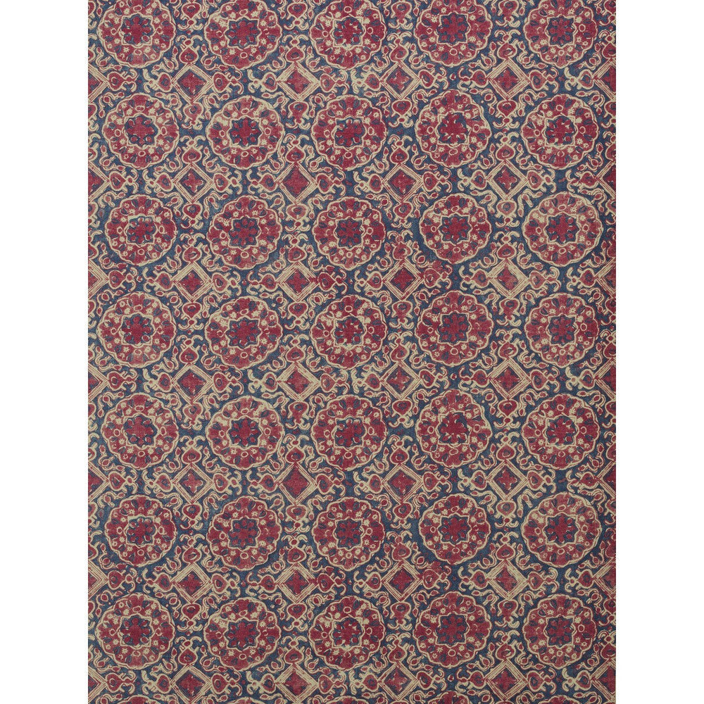 Ashcombe Red/Blue by Lee Jofa Designer Fabric BLITHFIELD LINEN - 100% Thailand Horizontal: 10.5 and Vertical: 31.5 52.5 - Swanky Fabrics -