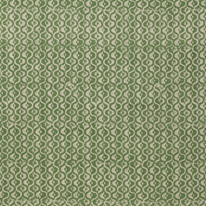 Small Medallion Forest by Lee Jofa Designer Fabric BLITHFIELD LINEN - 100% United Kingdom HEAVY Horizontal: 17.1 and Vertical: 37.7 51.1 - Swanky Fabrics -