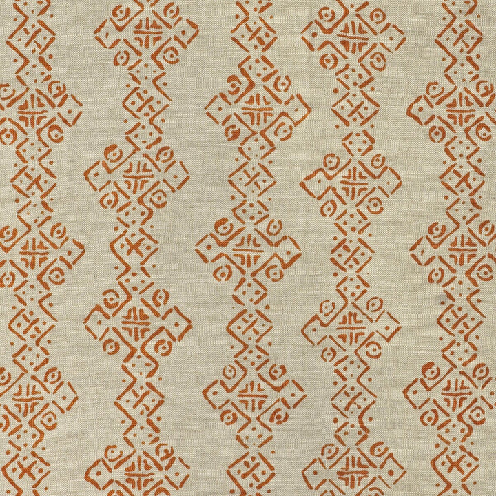 Mali Tangerine by Lee Jofa Fabric Lee Jofa Fabric Mali TangerineFabric BLITHFIELD LINEN - 100% United Kingdom </p><p>Repeat: H: 26, V: 36 52.8 - Fabric Carolina -