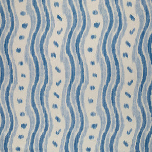 Lee Jofa Fabric Ikat Stripe Azure