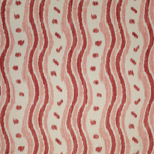 Lee Jofa Fabric Ikat Stripe Coral