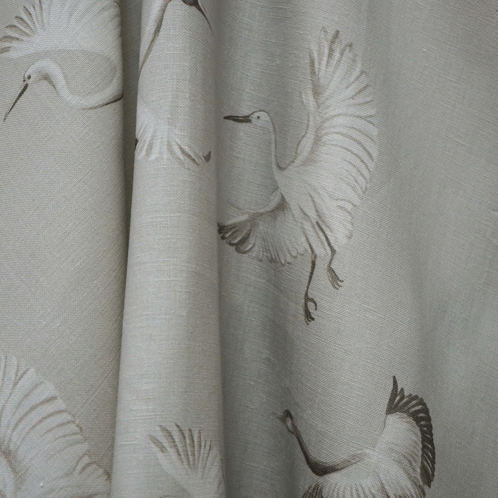 Birdie 91Sj103 by JF Designer Fabric JF STUDIO 100% Linen India Horizontal: 13.5 and Vertical: 33.5 55 - Swanky Fabrics -