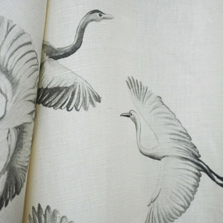 Birdie 92Sj103 by JF Designer Fabric JF STUDIO 100% Linen India Horizontal: 13.5 and Vertical: 33.5 55 - Swanky Fabrics -