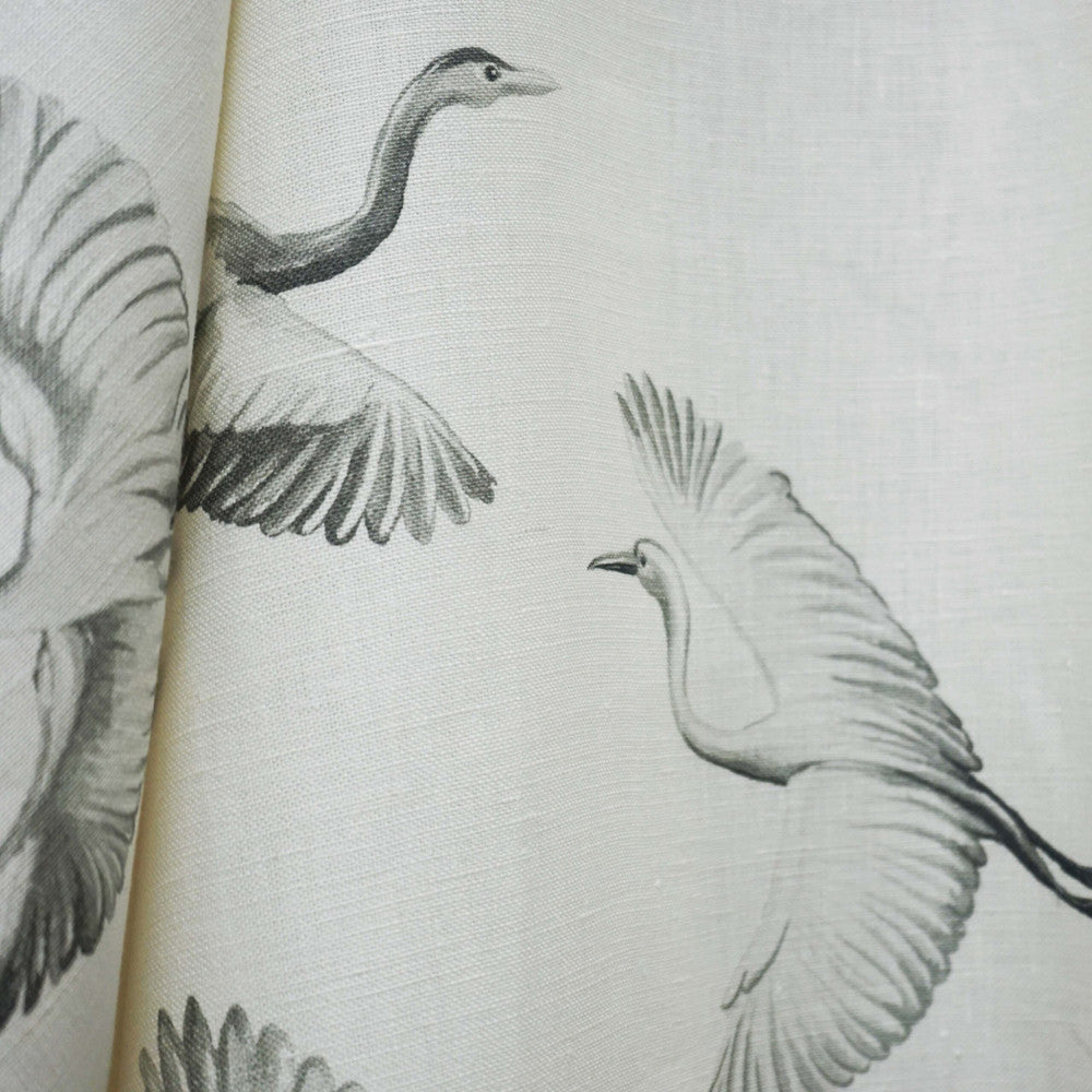 BIRDIE 92SJ103 by JF Designer Fabric JF Studio 100% Linen India  Horizontal: 13.5 and Vertical: 33.5 55  - Swanky Fabrics -