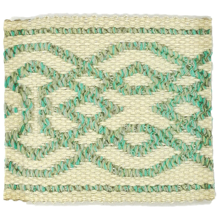 Birkhoff 5 Seaglass by Stout Designer Trim TREND ALERT TRIM 41%COT 34%LIN 22%SVI 3%POL CHINA Horizontal: 2.75 and Vertical: 0 2.38 in - Swanky Fabrics -