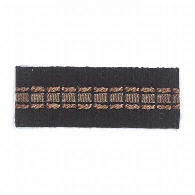 Blarney 12 Onyx by Stout Trim Stout Trim Blarney 12 OnyxTrim INSPIRATIONS TRIM 52%SVI 31%ACT 17%POL ITALY </p><p>Repeat: H: 0.000, V: 0.000 1.15 in - Fabric Carolina -
