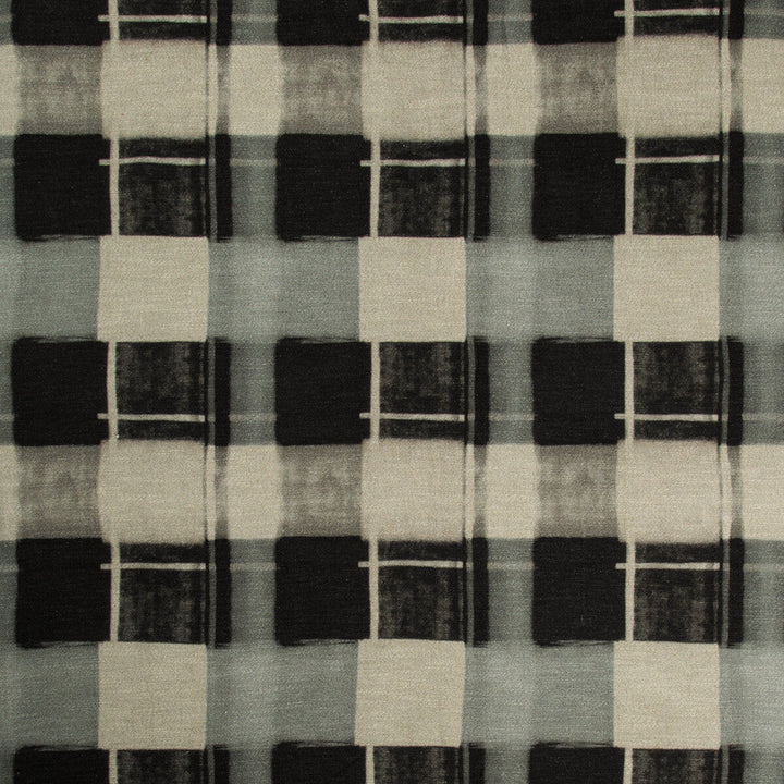 Blockaded Kohl by Kravet Design Designer Fabric BARCLAY BUTERA SAGAMORE LINEN - 52%;VISCOSE - 33%;COTTON - 15% Italy HEAVY Horizontal: 13.77 and Vertical: 21 54 - Swanky Fabrics -