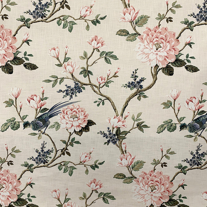 Blooming Rosa by Magnolia Designer Fabric - 100 % Cotton Pakistan 50000 Horizontal: 27 and Vertical: 25.13 54.5 - Swanky Fabrics -