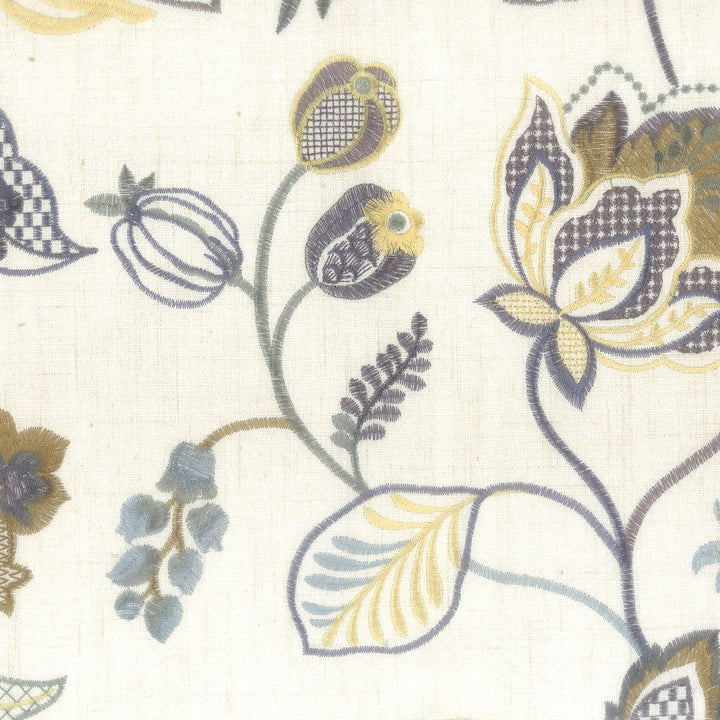 Boardwalk 2 Truffle by Stout Designer Fabric COMFORTABLE LIVING PLATINUM/SLATE 100%POL %VEMB CHINA WYZENBEEK 100 000 DOUBLE RUB WEAR TEST (HEAVY DUTY) Horizontal: 17.75 and Vertical: 15.5 51 in - Swanky Fabrics -
