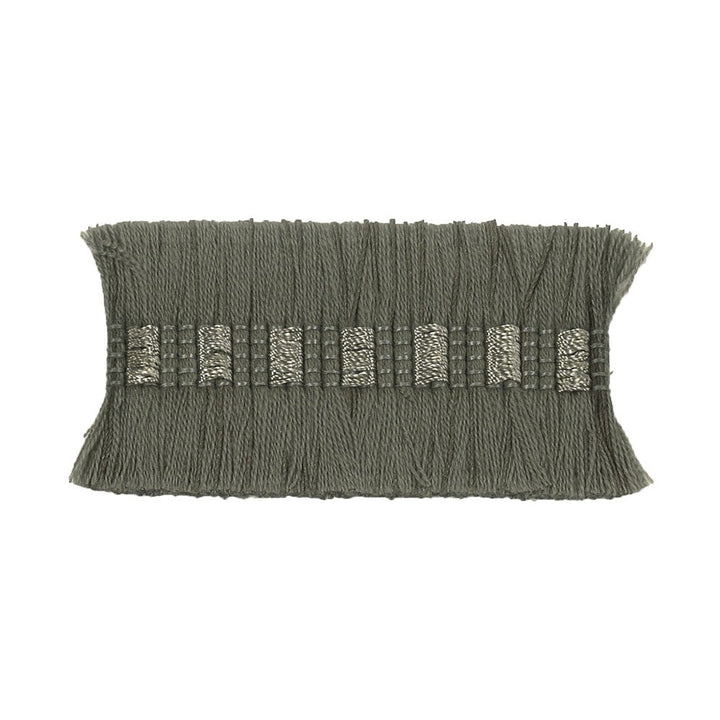 Boho 4 Grey by Stout Designer Trim METROPOLITAN TRIM 62%ACR 33%POL 5%SVI CHINA Horizontal: 0.5 and Vertical: 0 1.75 in - Swanky Fabrics -