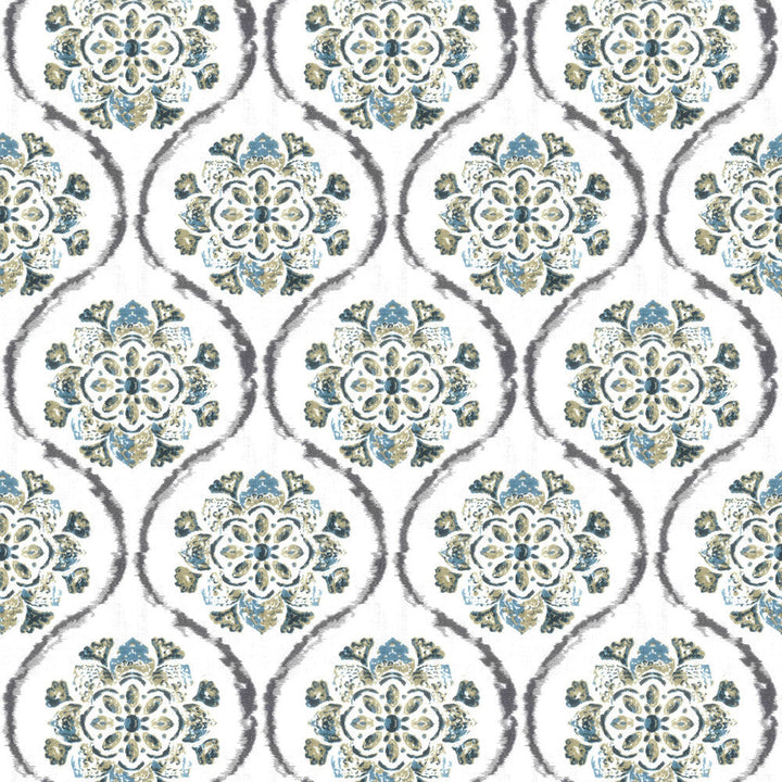 Bokadam 3 Denim by Aoc Fabric Aoc Fabric Bokadam 3 DenimFabric RAINBOW LIBRARY HORIZON/LAKE 100%COT %VEMB INDIA </p><p>Repeat: H: 8.875, V: 11.375 54 in - Fabric Carolina -