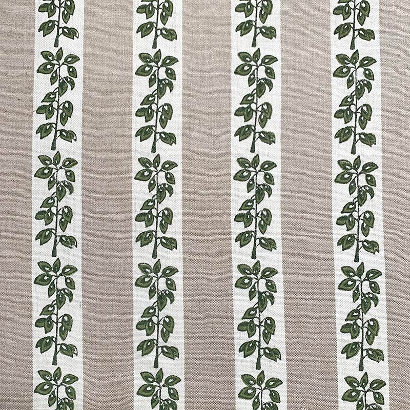 Borian Green by Magnolia Designer Fabric - 100% Linen India 3000 Horizontal: 6 and Vertical: 6 54" - Swanky Fabrics -