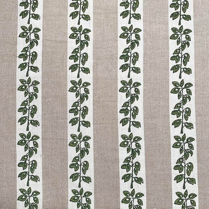 Borian Green by Magnolia Designer Fabric - 100% Linen India 3000 Horizontal: 6 and Vertical: 6 54" - Swanky Fabrics -