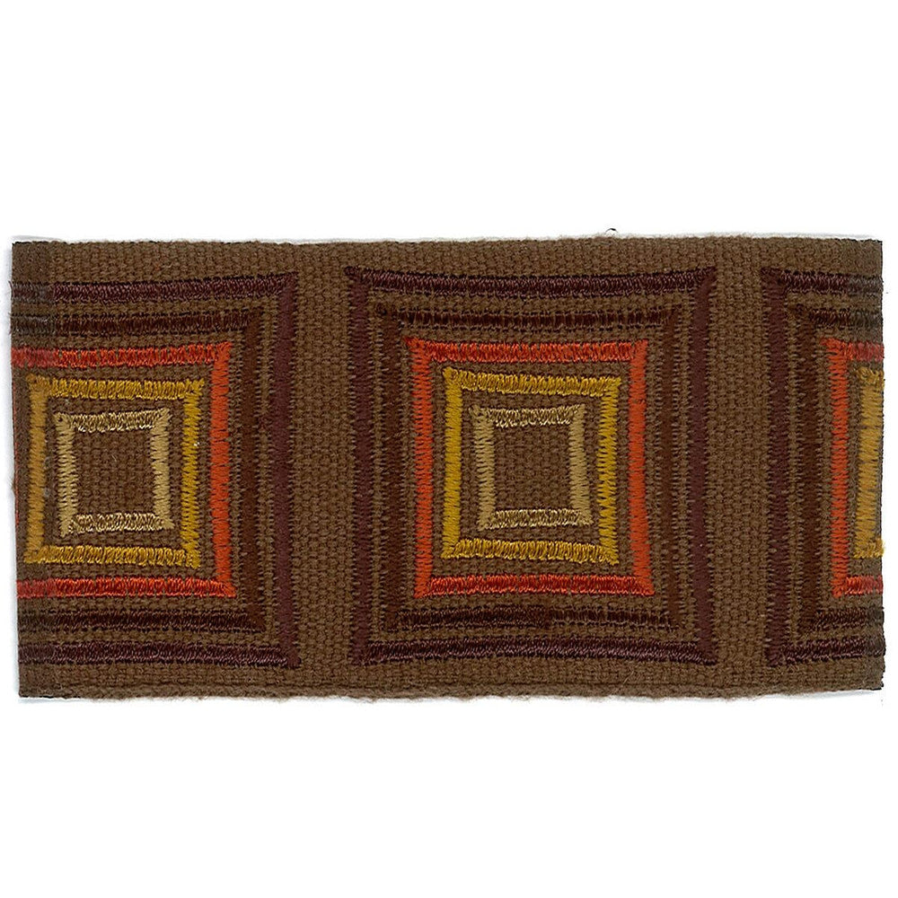 Boxcar 4 Java by Stout Designer Trim ACCENTS TAPES & BORDERS 100%SVI CHINA Horizontal: 2 and Vertical: 0 2 in - Swanky Fabrics -