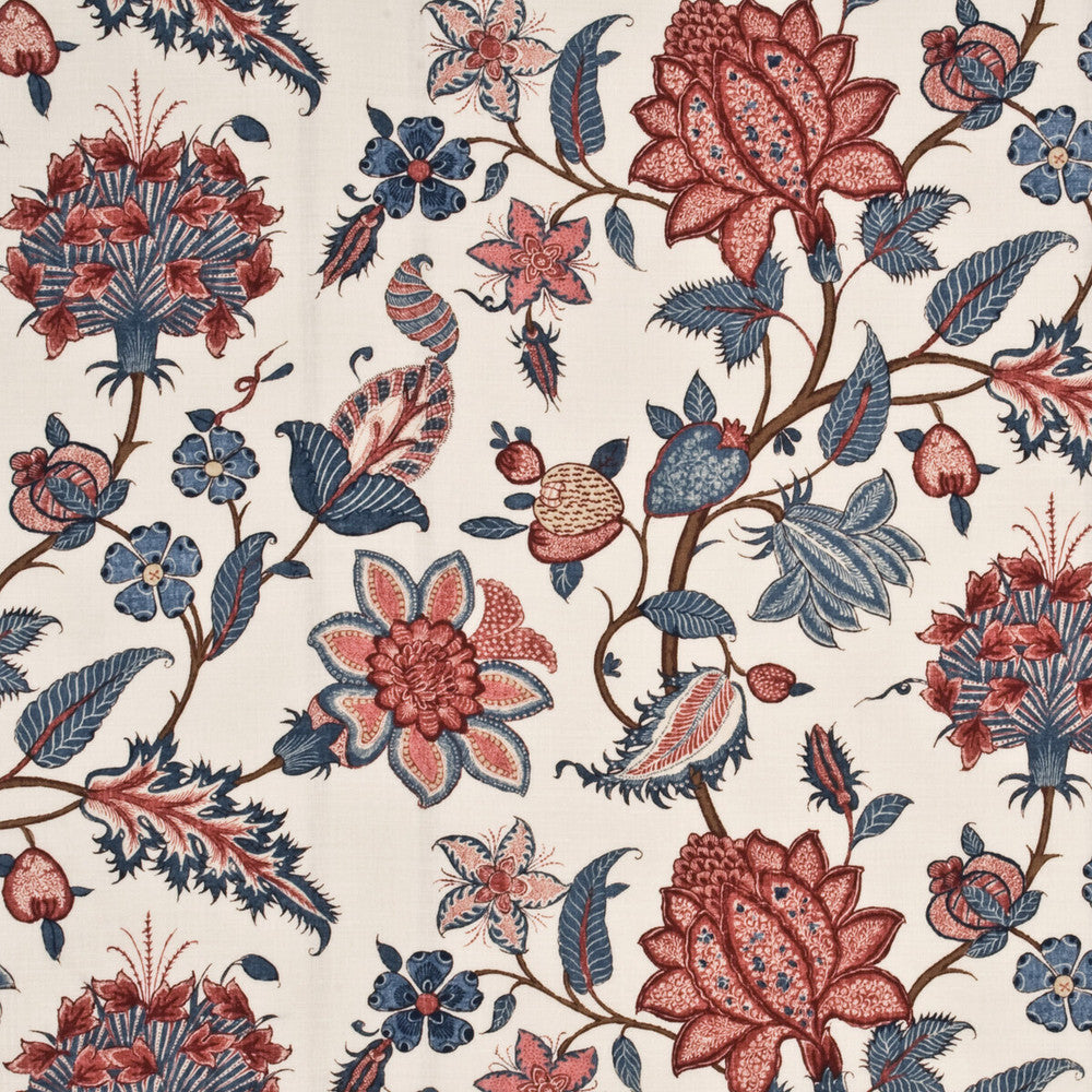 Baker'S Indienne Blue/Pink by G P & J Baker Fabric G P & J Baker Fabric Baker'S Indienne Blue/PinkFabric MARWOOD II LINEN - 88%;NYLON - 12% United Kingdom </p><p>Repeat: H: 26.398, V: 24.822 53.19 - Fabric Carolina -