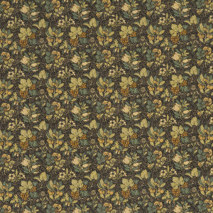 G P & J Baker Fabric Meadow Fruit Charcoal/Green