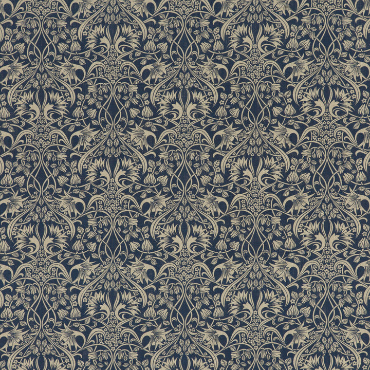Fritillerie Indigo by G P & J Baker Fabric G P & J Baker Fabric Fritillerie IndigoFabric ORIGINALS V VISCOSE - 85%;LINEN - 15% United Kingdom </p><p>Repeat: H: 13.002, V: 13.396 53.978 - Fabric Carolina -