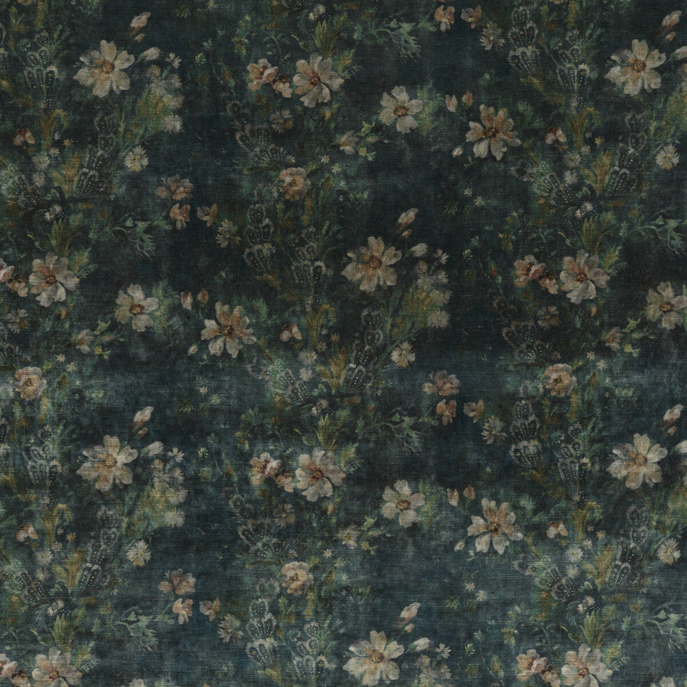 Queen'S Garden Velvet Jade by G P & J Baker Designer Fabric HISTORIC ROYAL PALACES VISCOSE - 55%;COTTON - 45% Italy HEAVY Horizontal: 27.186 and Vertical: 20.488 53.978 - Swanky Fabrics -