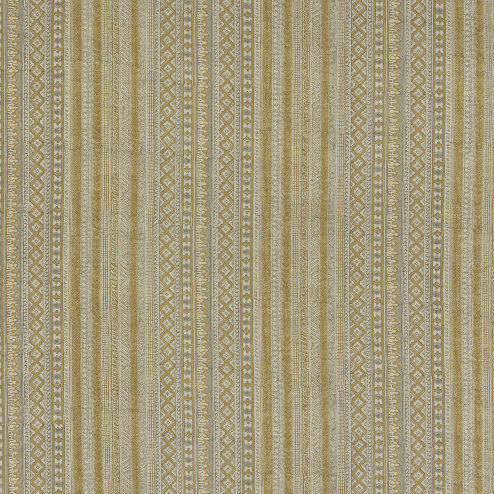Kapisi Ochre by G P & J Baker Designer Fabric EAST TO WEST LINEN - 100% India Horizontal: 14.381 and Vertical: 5.122 57.524 - Swanky Fabrics -