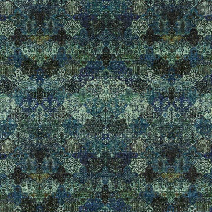Sampul Peacock by G P & J Baker Designer Fabric EAST TO WEST VISCOSE - 55%;COTTON - 45% Italy HEAVY Horizontal: 26.989 and Vertical: 28.368 53.978 - Swanky Fabrics -