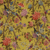 G P & J Baker Fabric Hydrangea Bird Ochre